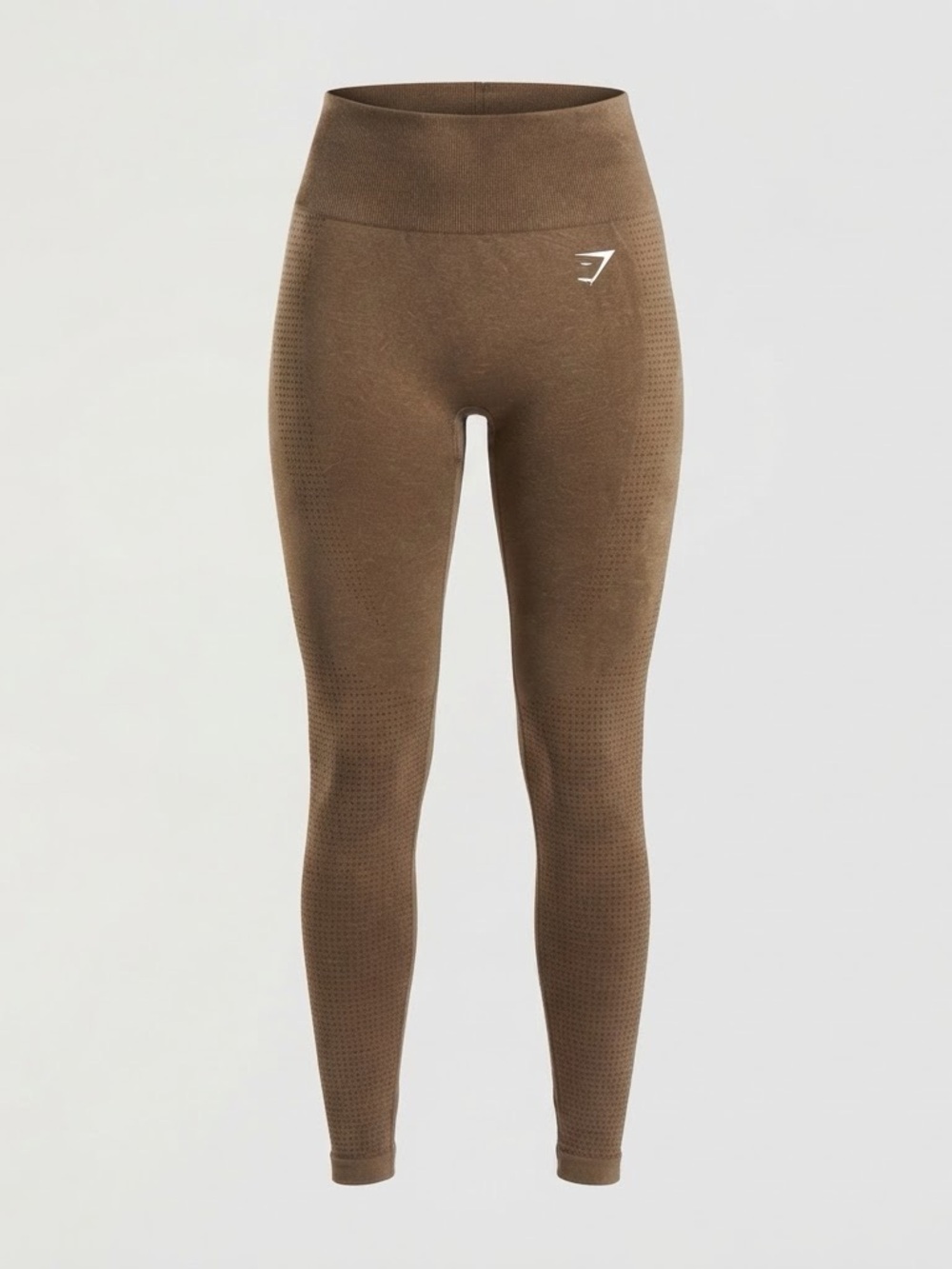 Gymshark Women’s Taupe Brown Seamless High Rise Workout Leggings No Size Tag